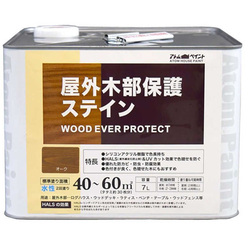 送料無料 ♥ 未開梱 アトムサポート アトム ウッドエバープロテクト 7L オーク 9050936