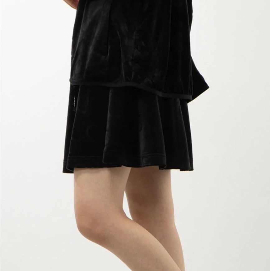 セシルマクビー CECIL McBEE green ベロアスカート ﾌﾞﾗｯｸ Mサイズ