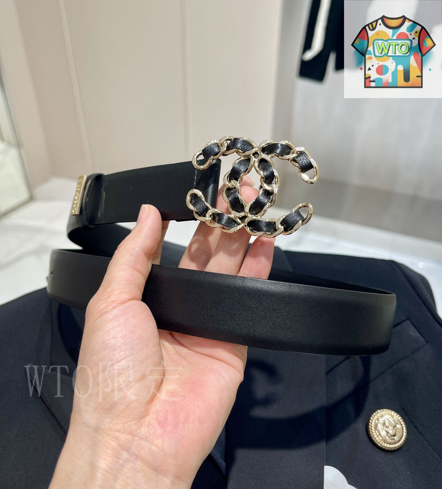 【気品溢れるCHANEL文字】CHANEL★ベルト★細みベルト CHANEL新作☆シャネルベルトココマーク 入手困難 直営店1点