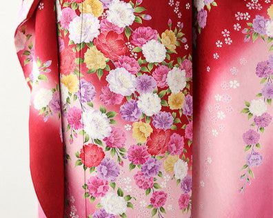 振袖 身長144-159cm 赤 re-029