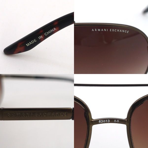 Emporio Armani アルマーニ　サングラス ブラウン ケース付き EMPORIO ARMANI エンポリオアルマーニ サングラス 度なし ケース