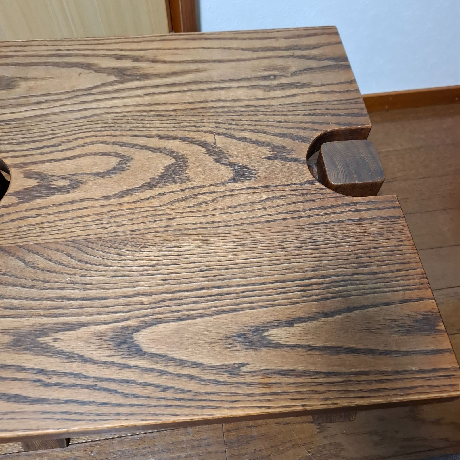 テーブル　木製　キャンプ　椅子にも使えます。