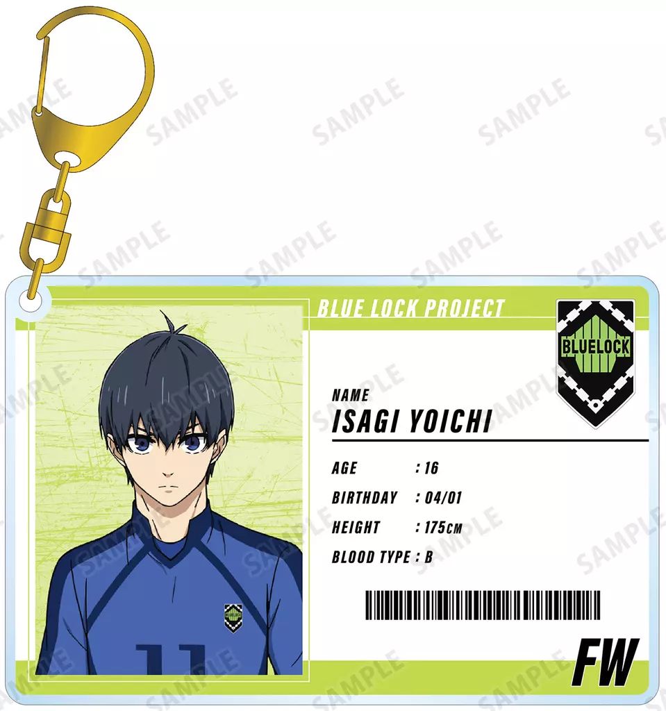 中古】キーホルダー 潔世一 選手カード風BIGアクリルキーホルダー