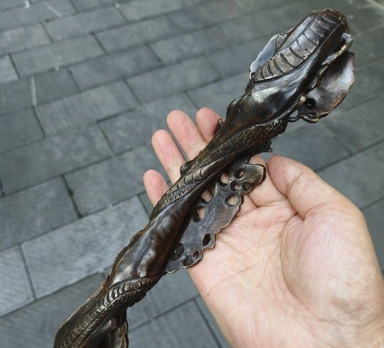 銅 細工 龍如意 開運 風水 招財 置物 工芸品 銅 細工 龍如意 開運 風水 招財 置物 工芸品 - メルカリ