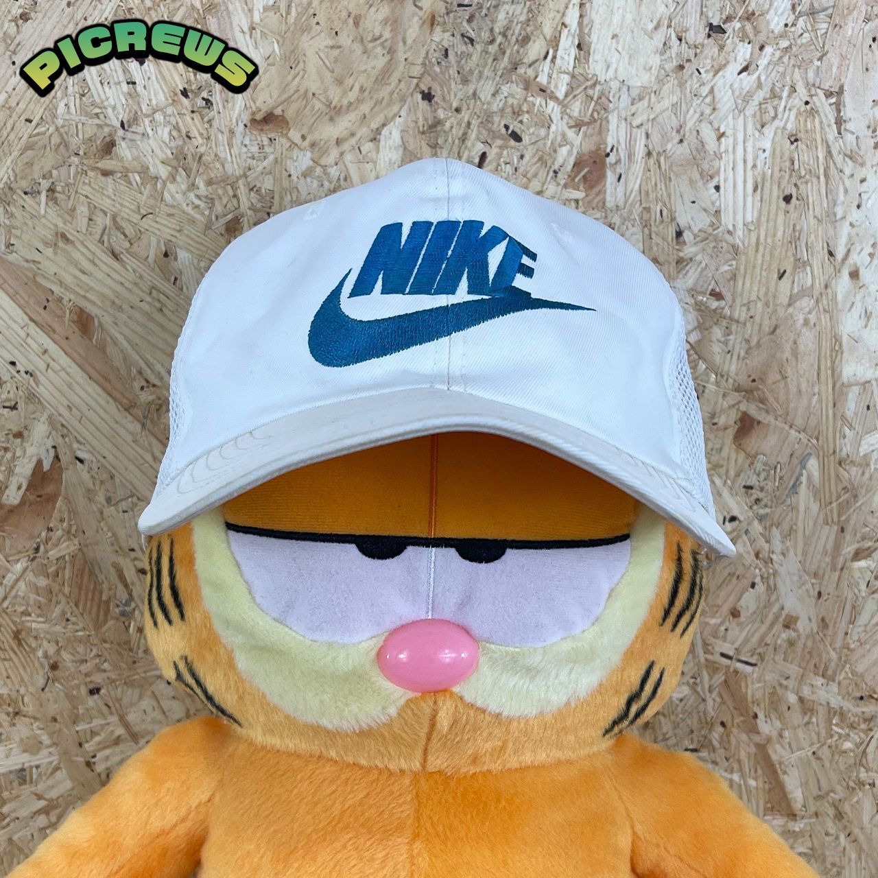 90s NIKE ナイキ ロゴ メッシュ キャップ 帽子 メンズ 古着 