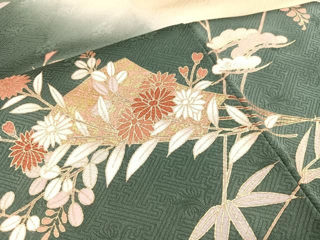 【高級訪問着】　枝花文　暈し染め　逸品✨ No.60 高級訪問着】 枝花文 暈し染め 逸品✨ No.60 着物・浴衣