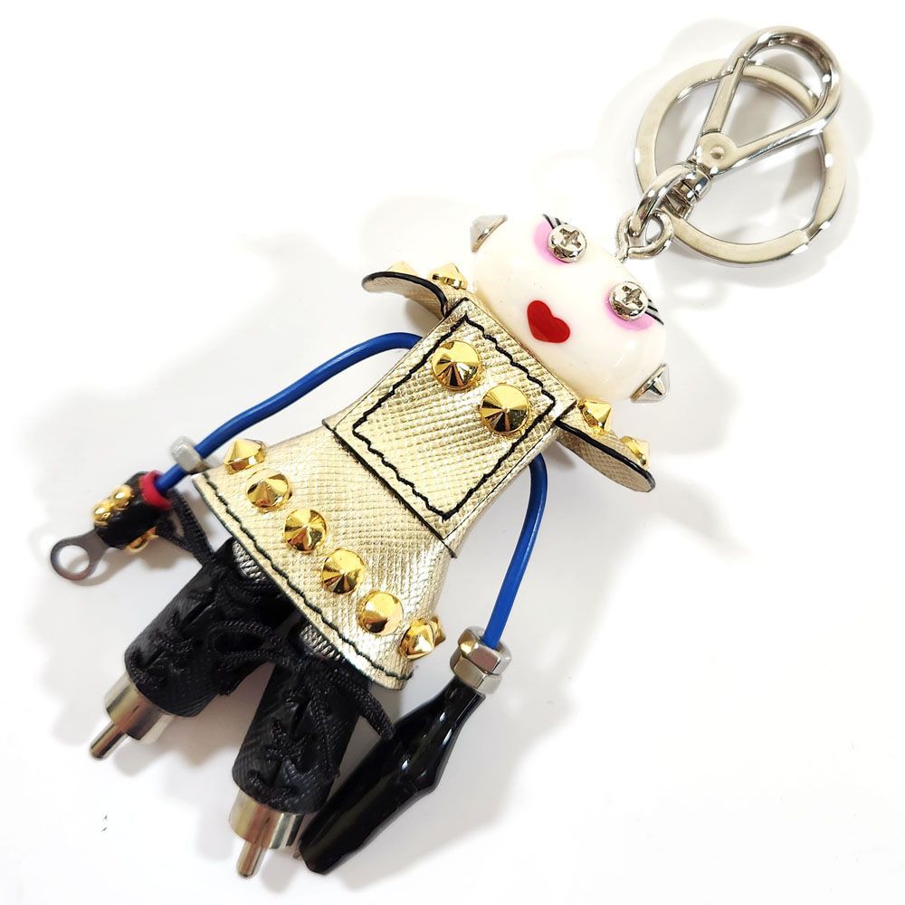 PRADA (プラダ) ナンシー ロボットキーホルダー ホワイト Robot
