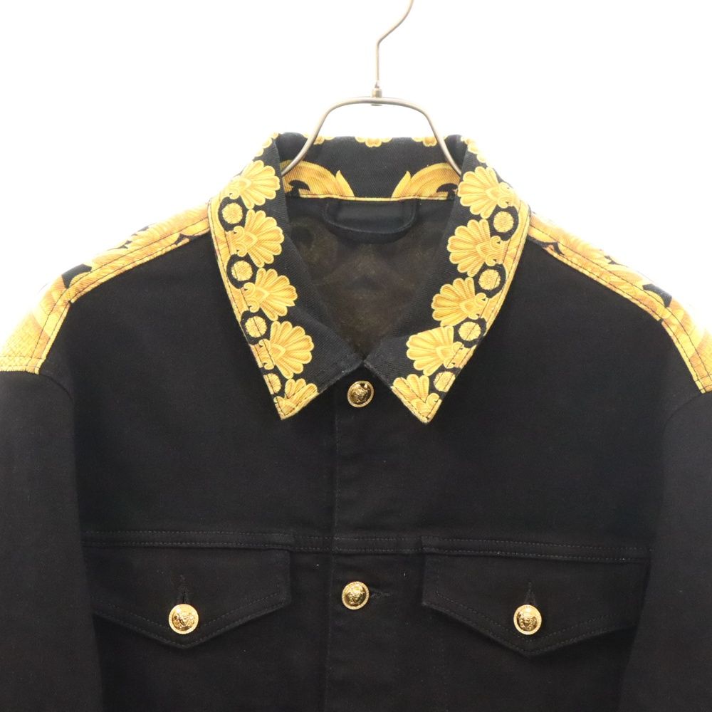 VERSACE (ヴェルサーチ) バロックロゴ メデューサボタン デニム