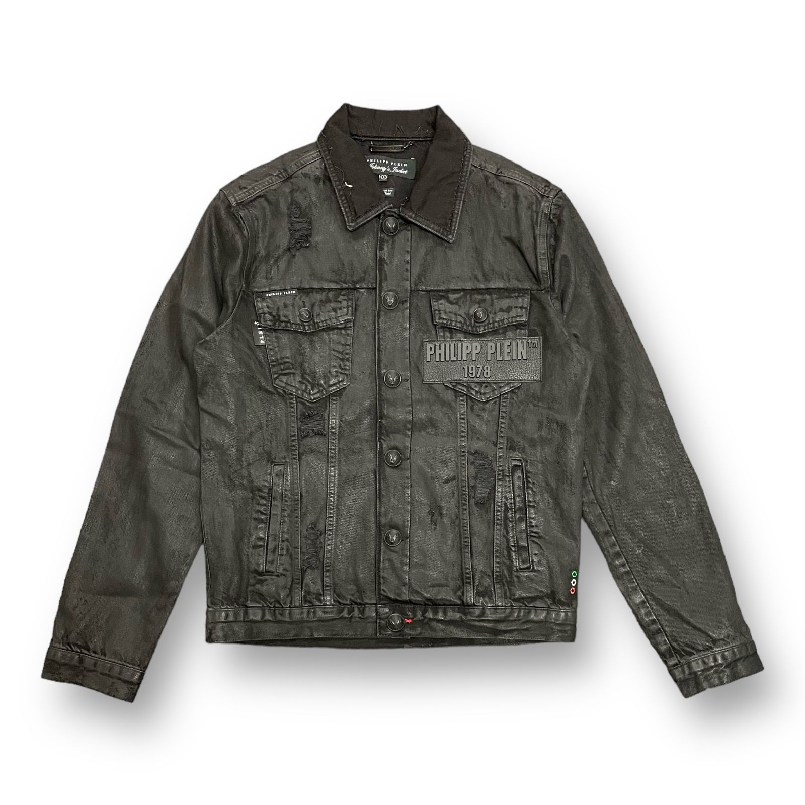 PHILIPP PLEIN フィリッププレインデニムジャケット Gジャン PHILIPP PLEIN フィリッププレインデニムジャケット Gジャン