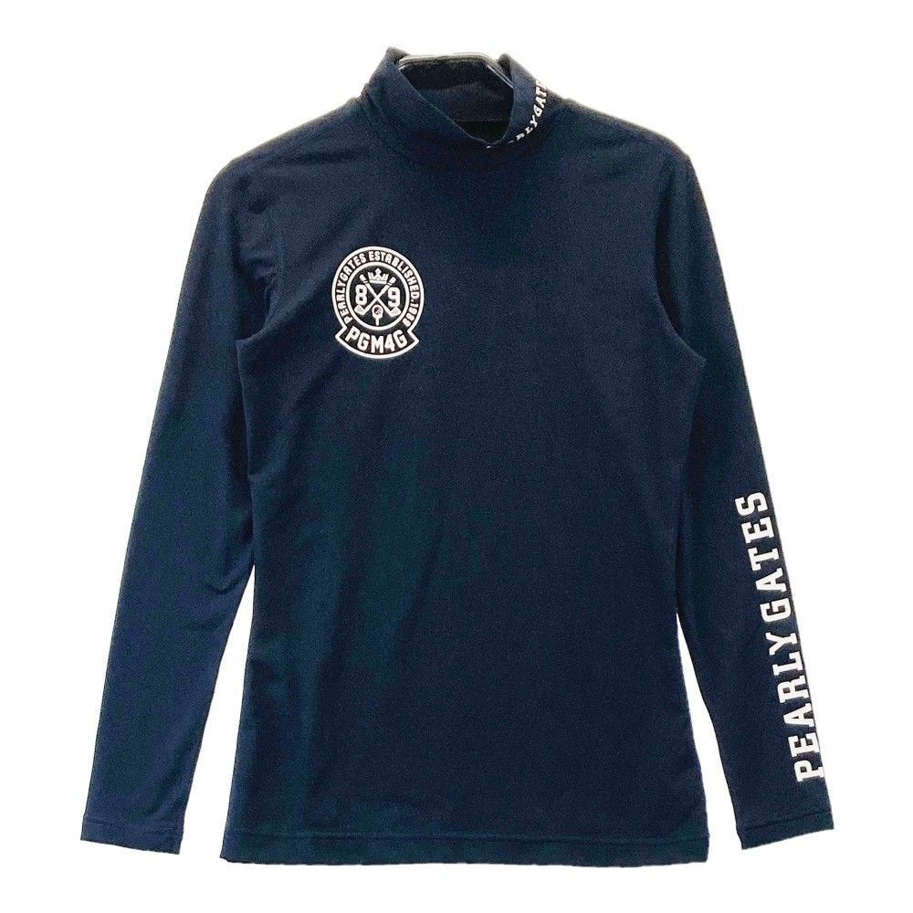 サイズ：0 PEARLY GATES パーリーゲイツ ハイネック 長袖Tシャツ