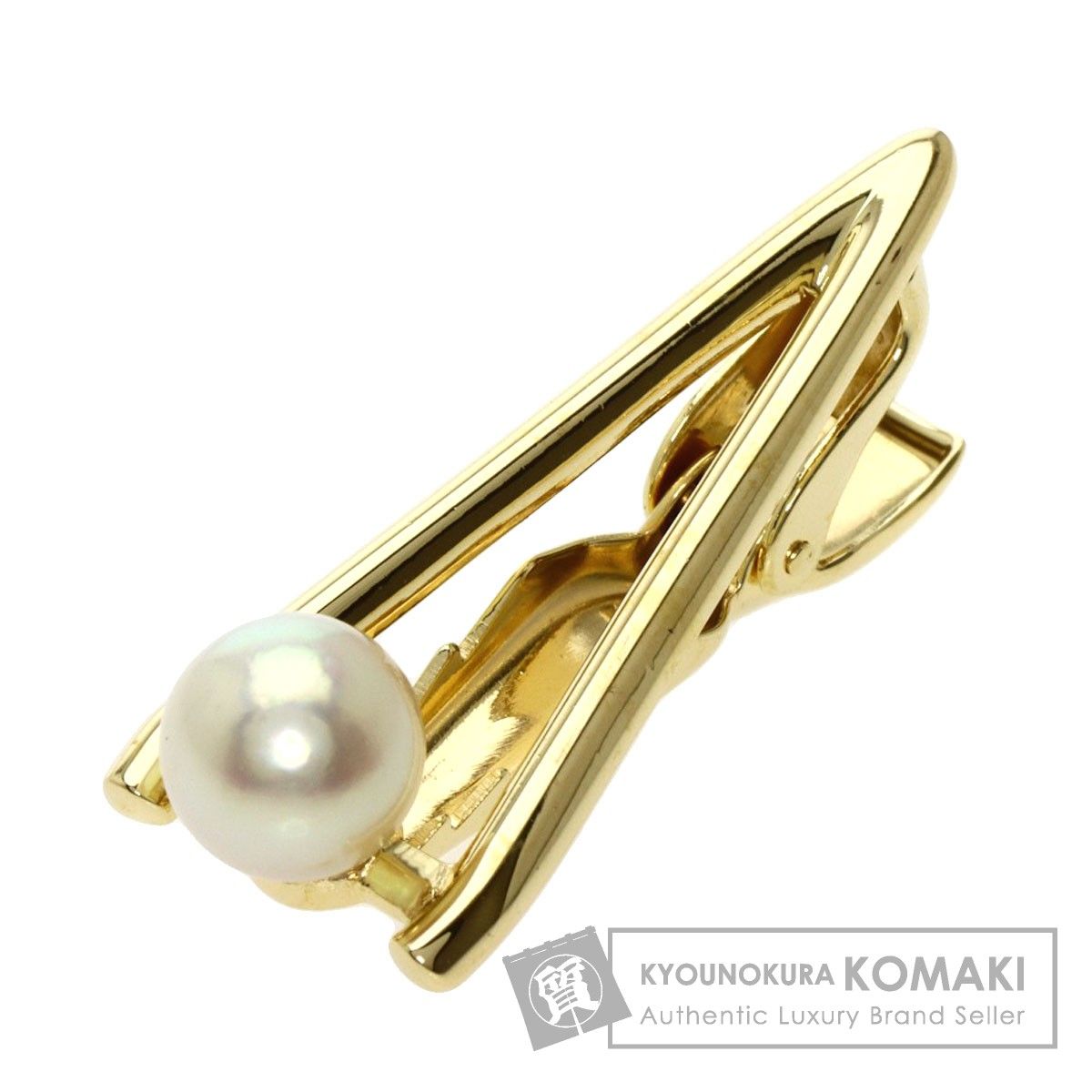 MIKIMOTO ミキモト パール 真珠 タイピン K14YG メンズ - ブランド京の