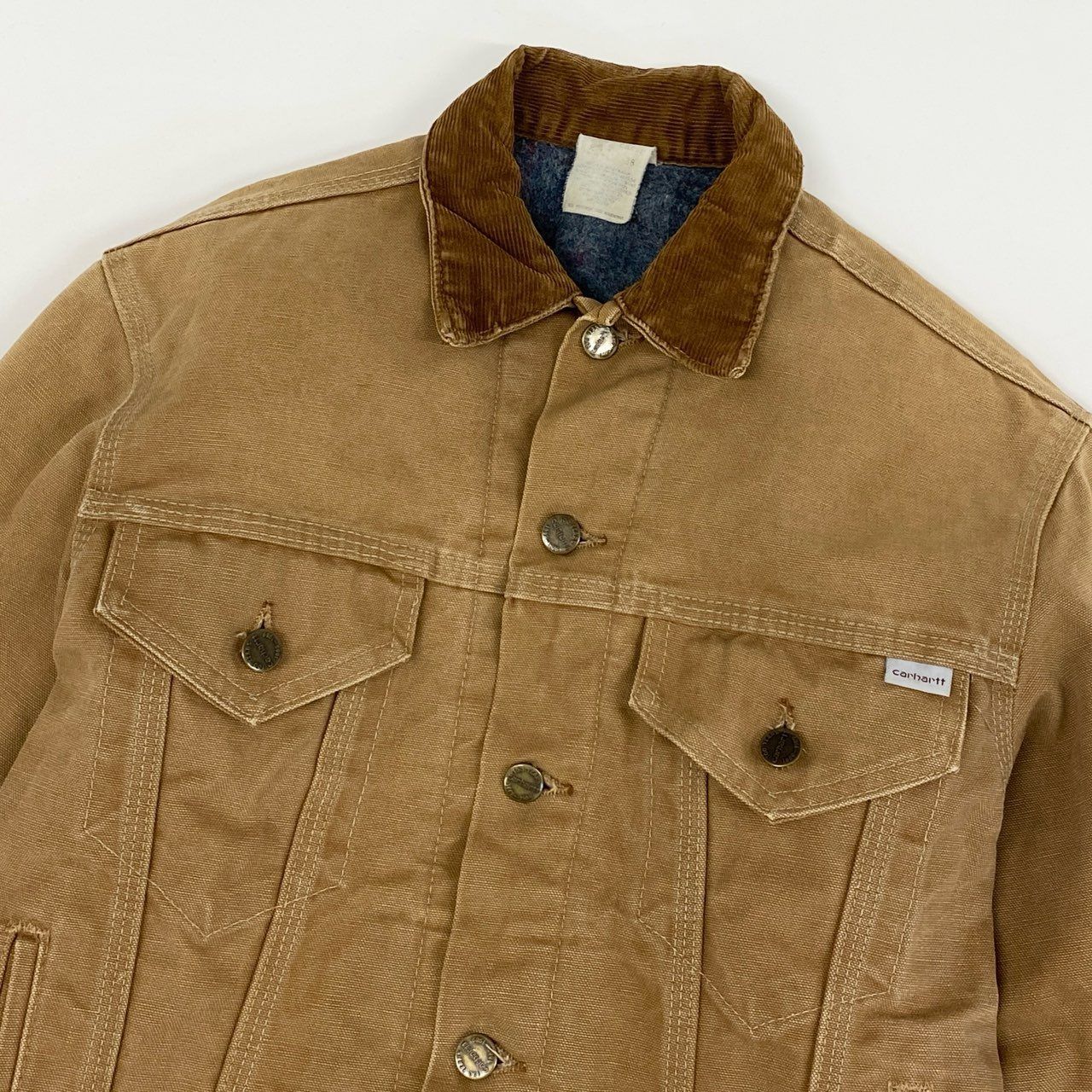 名作】カーハート トラッカージャケット ブラウン ダック地 48 80's