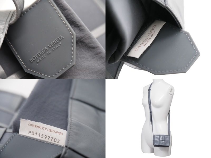 BOTTEGAVENETAボッテガヴェネタ ショルダーバッグ グレー イントレ