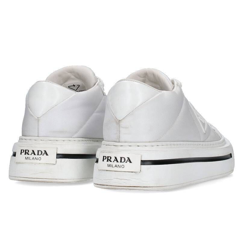 prada プラダ マクロ 2EG376 Re-Nylonレザー切替スニーカー-