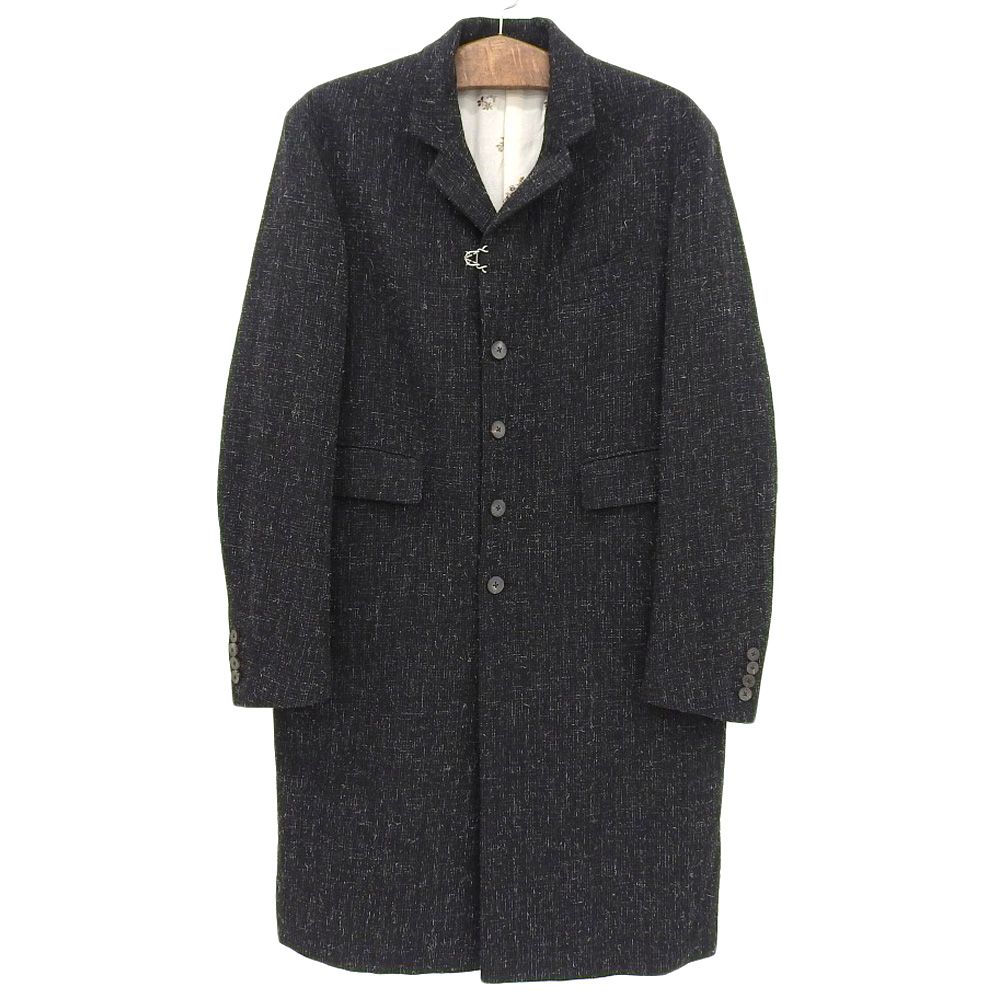 超美品 カームレンス calmlence 現行 COAT003 Long Sack Coat Kasuri