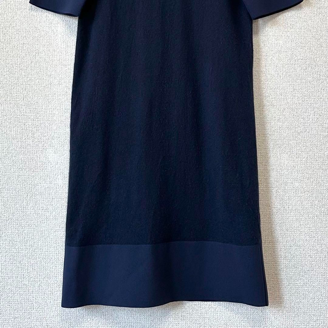 正規品】極美品 BALENCIAGA カシミヤ100% ニットワンピース ネイビー 