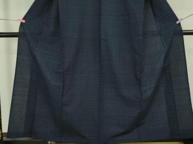 平和屋本店■希少　山藍　山村省二　久留米絣　単衣　綿　本藍　草木染　リーフレット・たとう紙付き　逸品　未使用　DZAA6557kh5 平和屋本店□希少 山藍 山村省二 久留米絣 単衣 綿 本藍 草木染