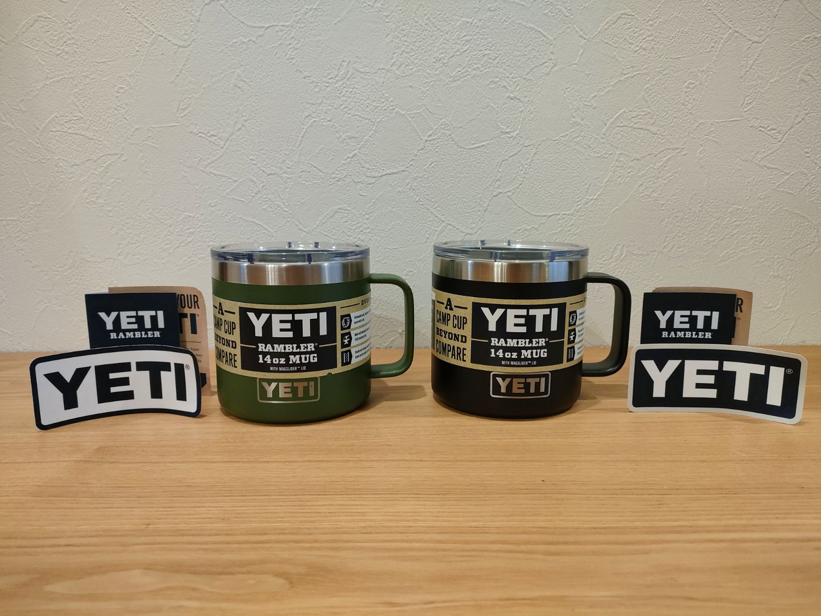 廃盤 YETIイエティ タンブラーマグ14oz オリーブ-ブラック2個セット