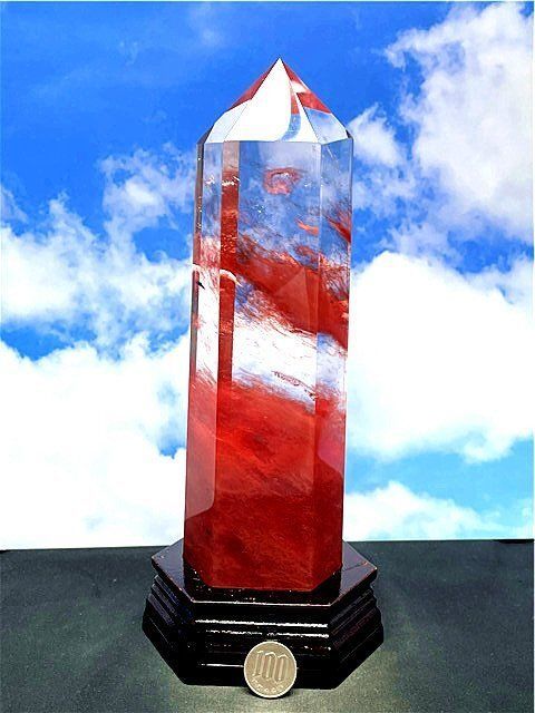 天然赤水晶六角柱 1645g304mm 超綺麗赤水晶六角柱B86E2/76E20C - メルカリ