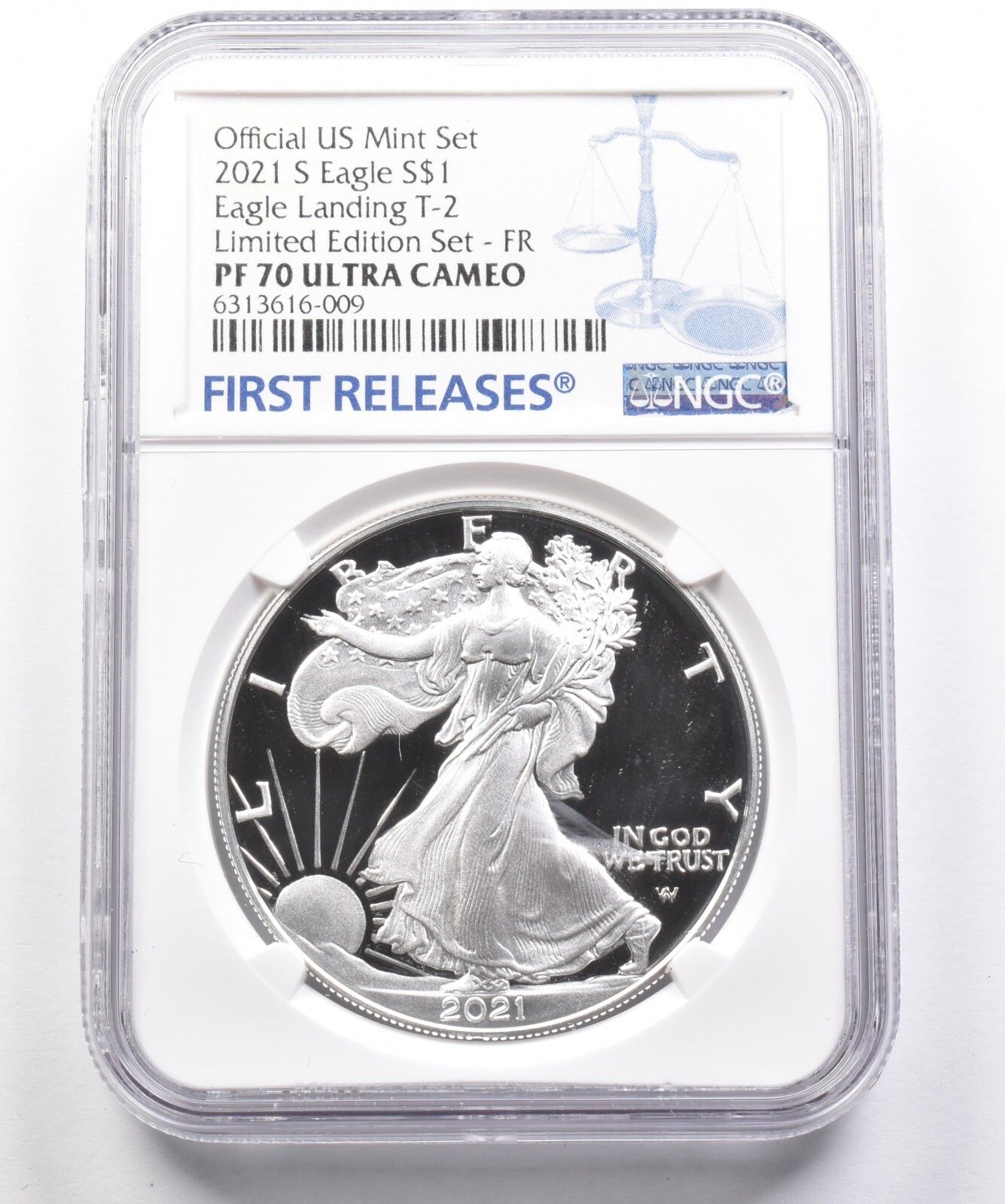 2021S アメリカン シルバー イーグル ランディング T2 版セット FR PF70 UCAM NGC
