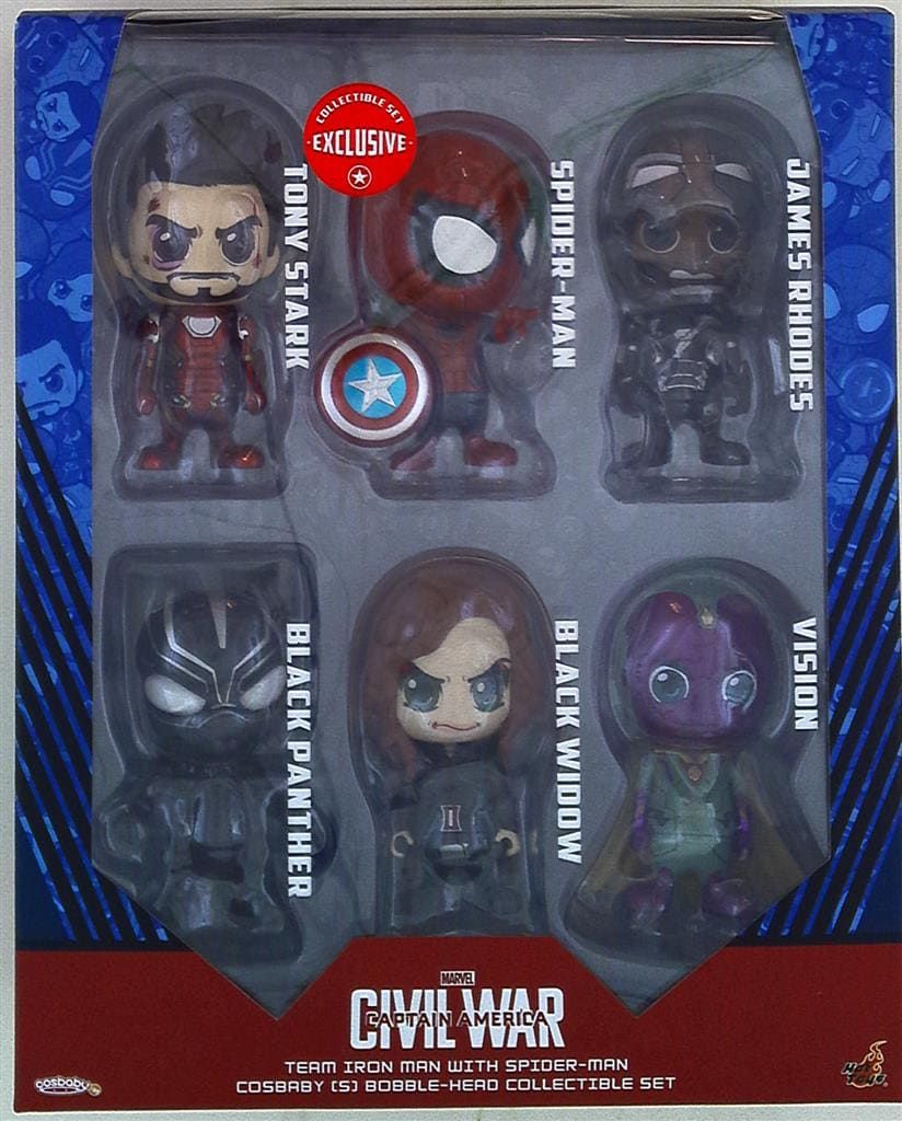 ハガキ HOTTOYS COSBABY TEAM IRON MAN WITH SPIDERMAN-売れ筋公式