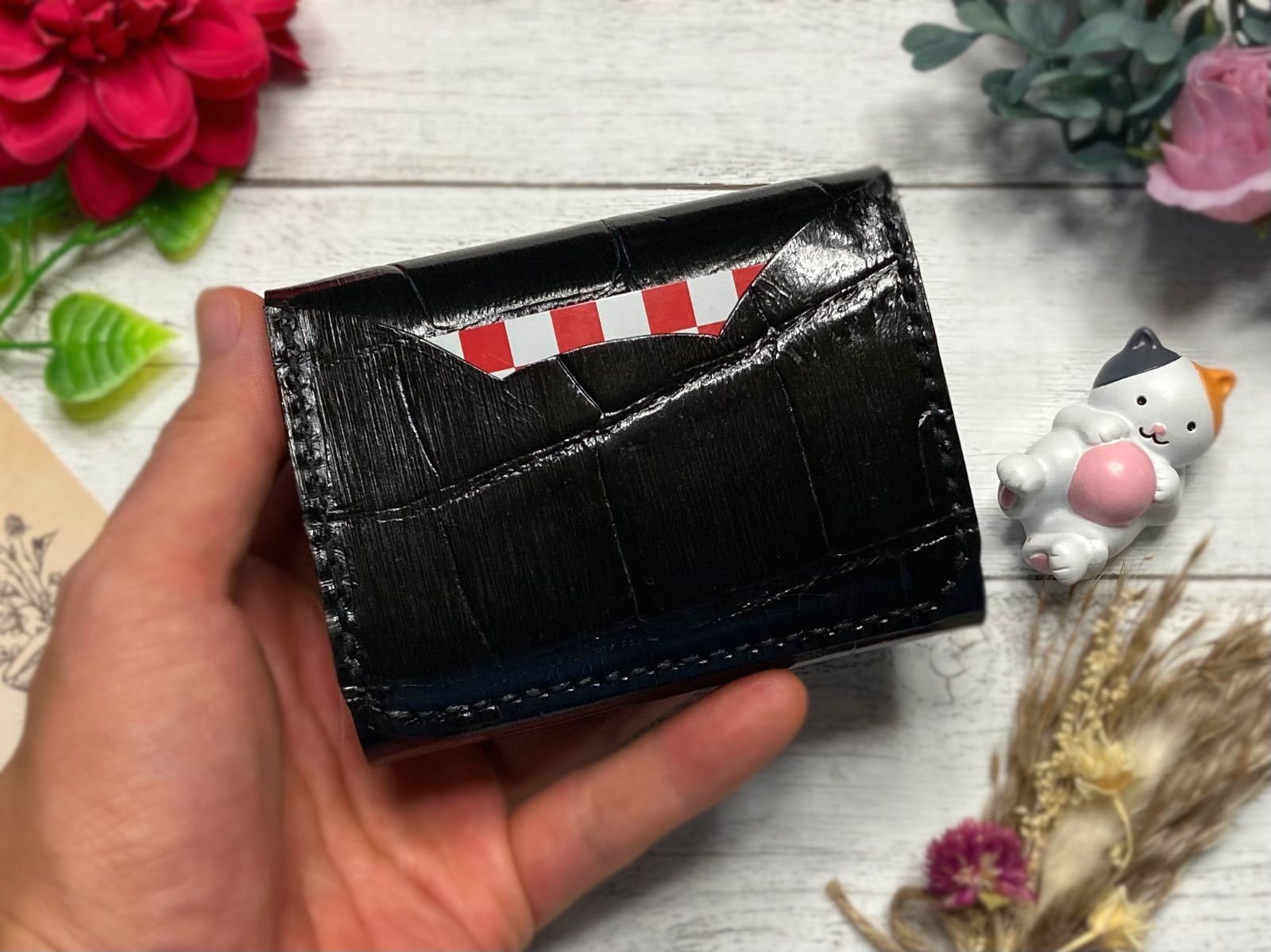 ❤【新作♪】【可愛さ×高級感♪】お洒落可愛い猫モチーフの総本革