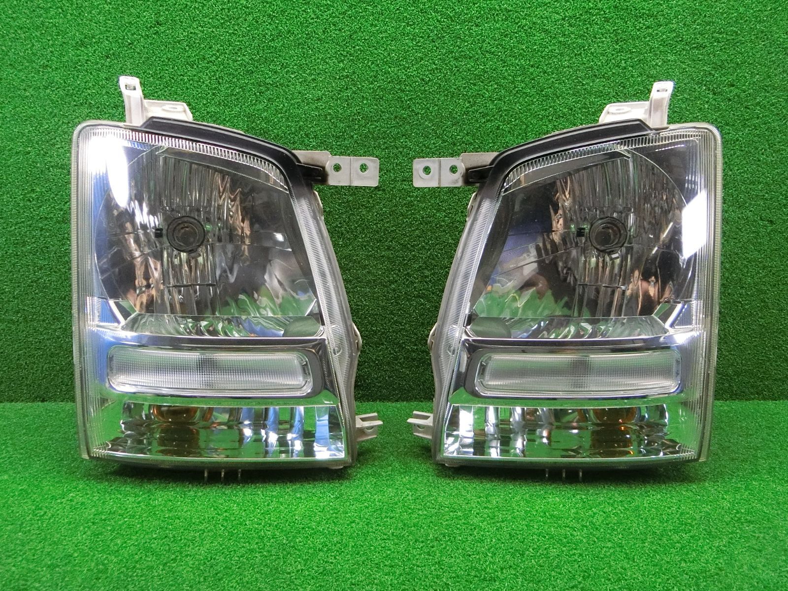 11527 コーティング済 ワゴンR MH21S ヘッドライト 左右セット KOITO 100-59054 研磨済 破損なし