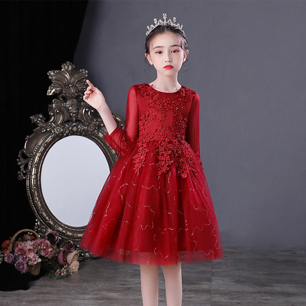 レッド  130cm  キッズフォーマルドレスショートxjformaldress06 女の子 ドレス 子供服 フォーマル フォーマルドレス フォーマルワンピース チュールワンピース 子供ドレス 子どもドレス ジュニア