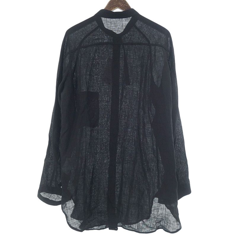 ヨウジヤマモト/YOHJI YAMAMOTO 24SS Flush Stand Blouse フラシ ヨウジヤマモト/YOHJI YAMAMOTO 24SS Flush Stand Blouse フラシ