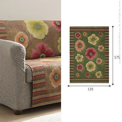 イタリア製 バンド付きソファカバー フィオーレ 2.5人掛 ソファカバー 2人掛け 肘なし NEXPOTALLINN_EU