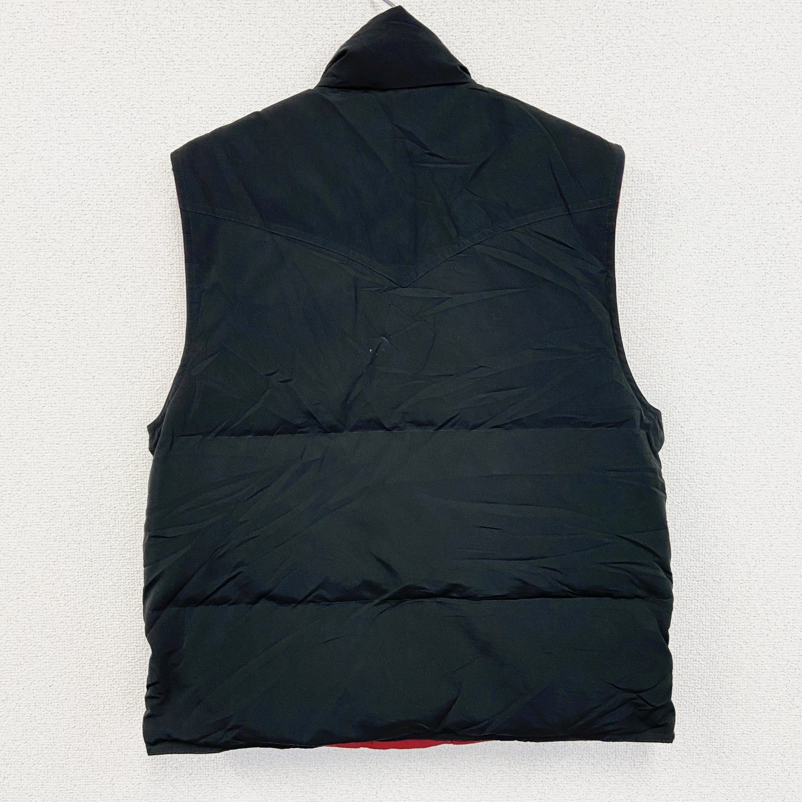 古着 used Polo by Ralph Lauren ポロバイラルフローレン リバーシブルダウンベスト 赤 レッド 黒 ブラック Mサイズ
