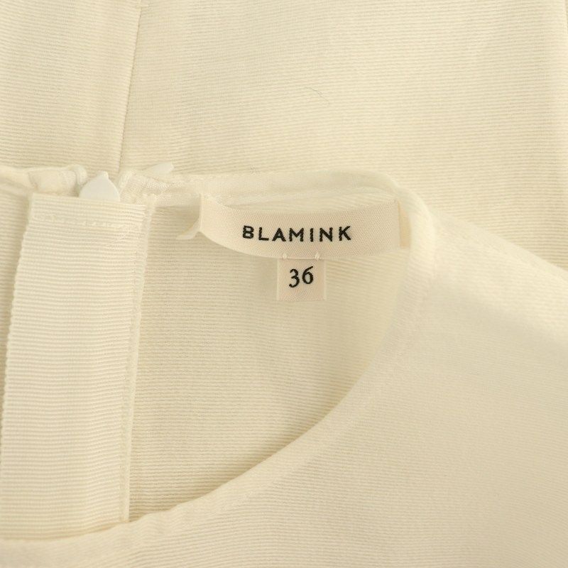 BLAMINK コットンシルクパフショートスリーブブラウス　36 コットンシルクパフショートスリーブブラウス | BLAMINK (Women