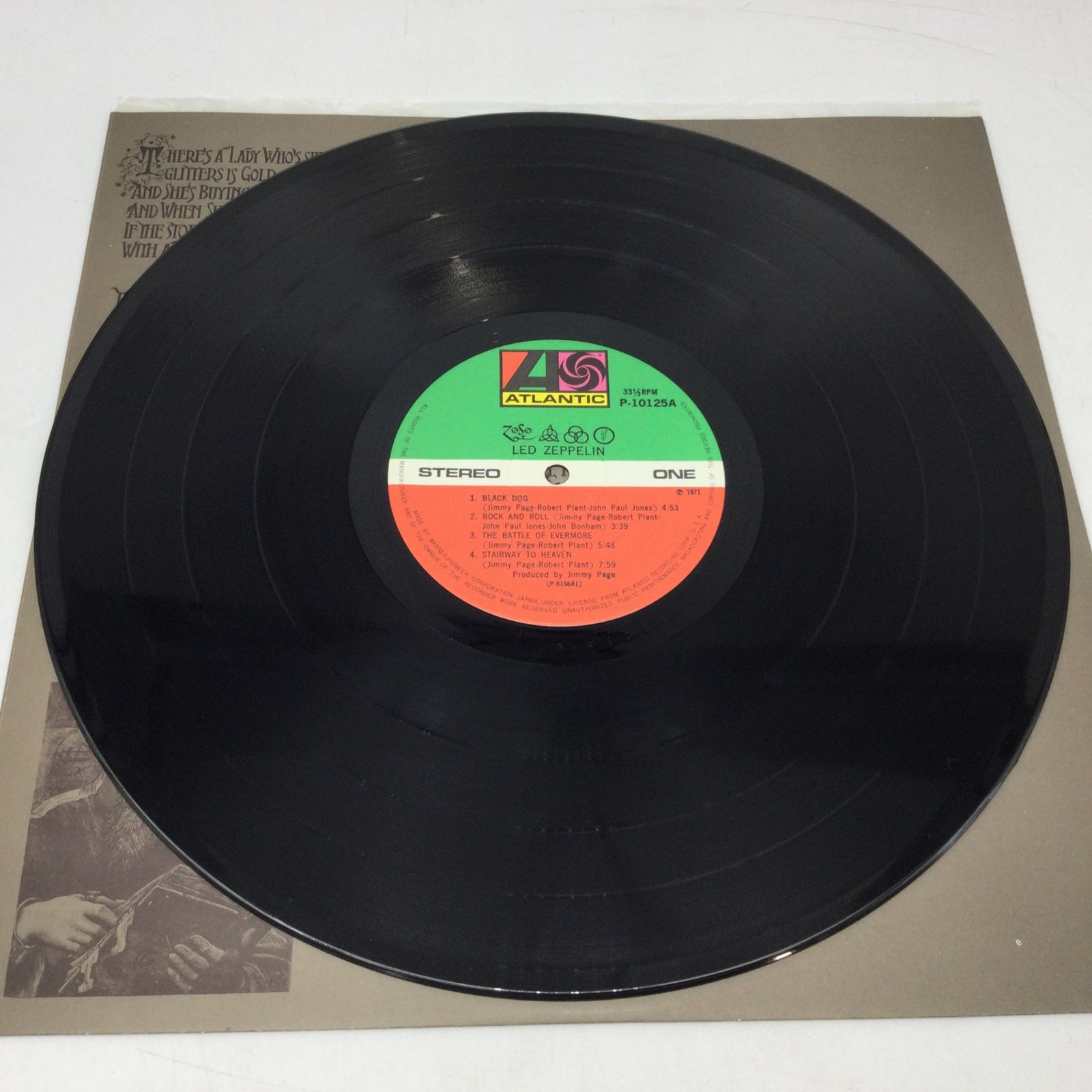 6406 【帯付】Led Zeppelin IV レッド・ツェッペリン 4 LPレコード P