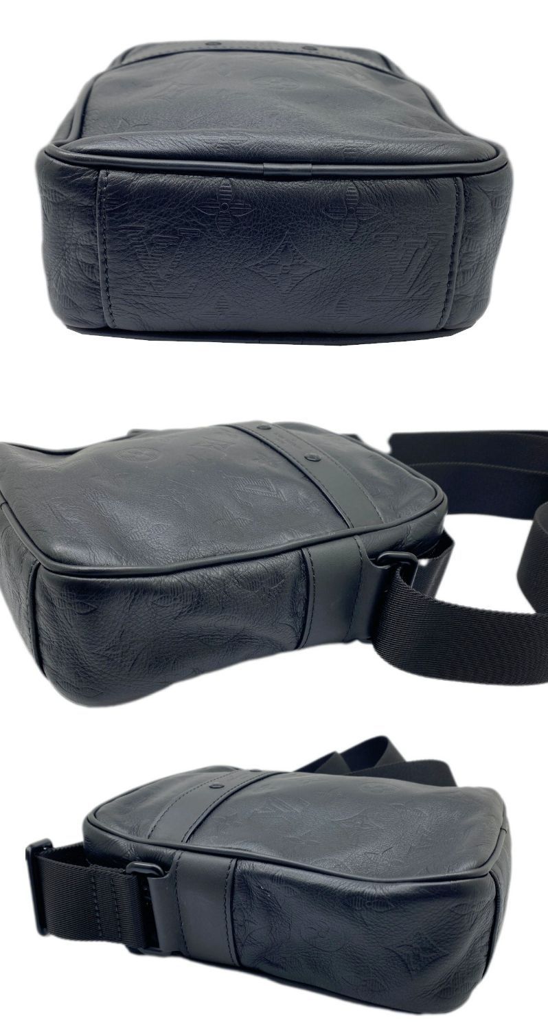 【美品】VUITTON　ショルダーバック　PVC　ダヌーブ　斜め掛け　レザー 美品】VUITTON ショルダーバック PVC ダヌーブ 斜め掛け レザー - メルカリ