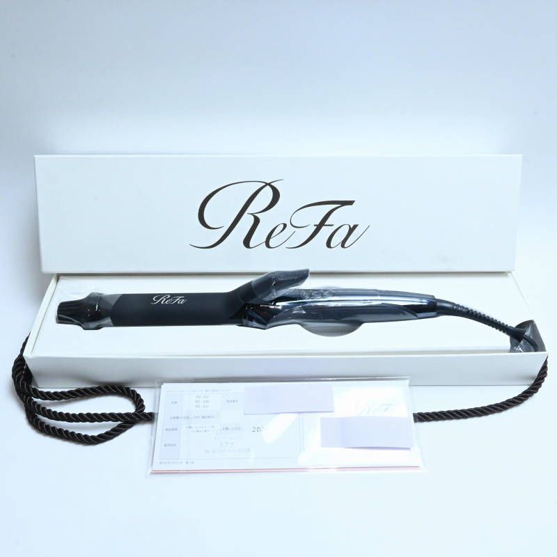 ♥品 ReFa リファ カールアイロン プロ 32mm RE-AW-03A ブラック 保証書|ギャランティーカード 付き 2025年製 M09-t063