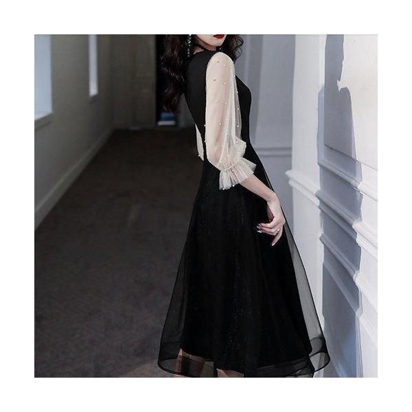 パーティードレス ワンピース 結婚式 演奏会 二次会 お呼ばれ 謝恩会