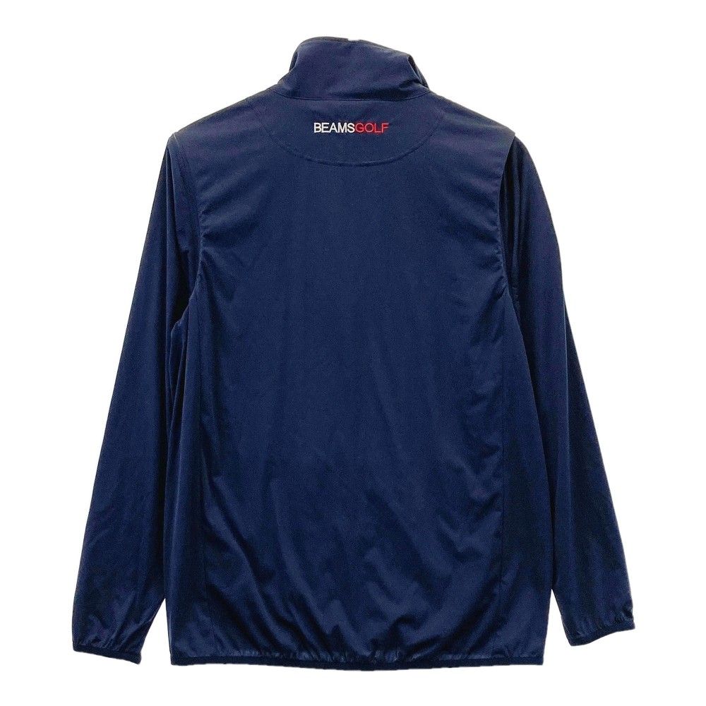 サイズ：L BEAMS GOLF ビームスゴルフ 2way ジップジャケット ネイビー