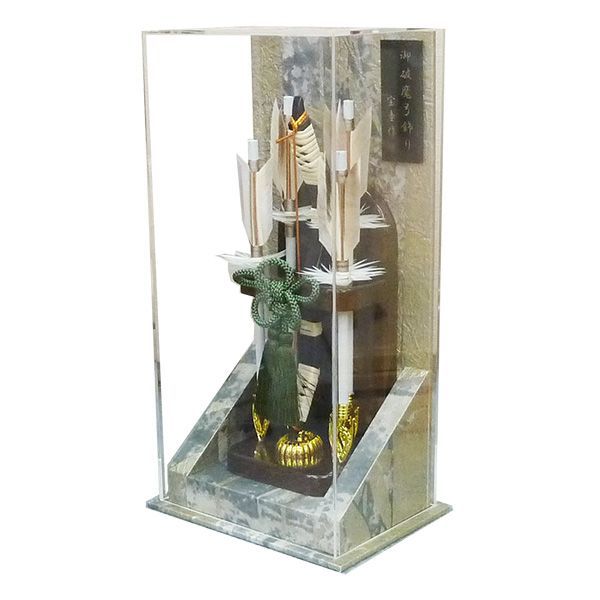 コンパクトでおしゃれな7号 律 アクリル破魔弓飾り