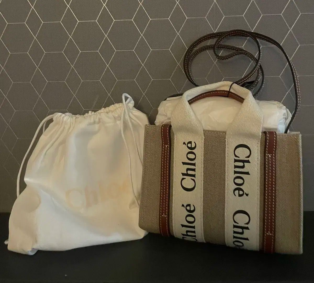 Chloe クロエ 木質 ミニ バッグ