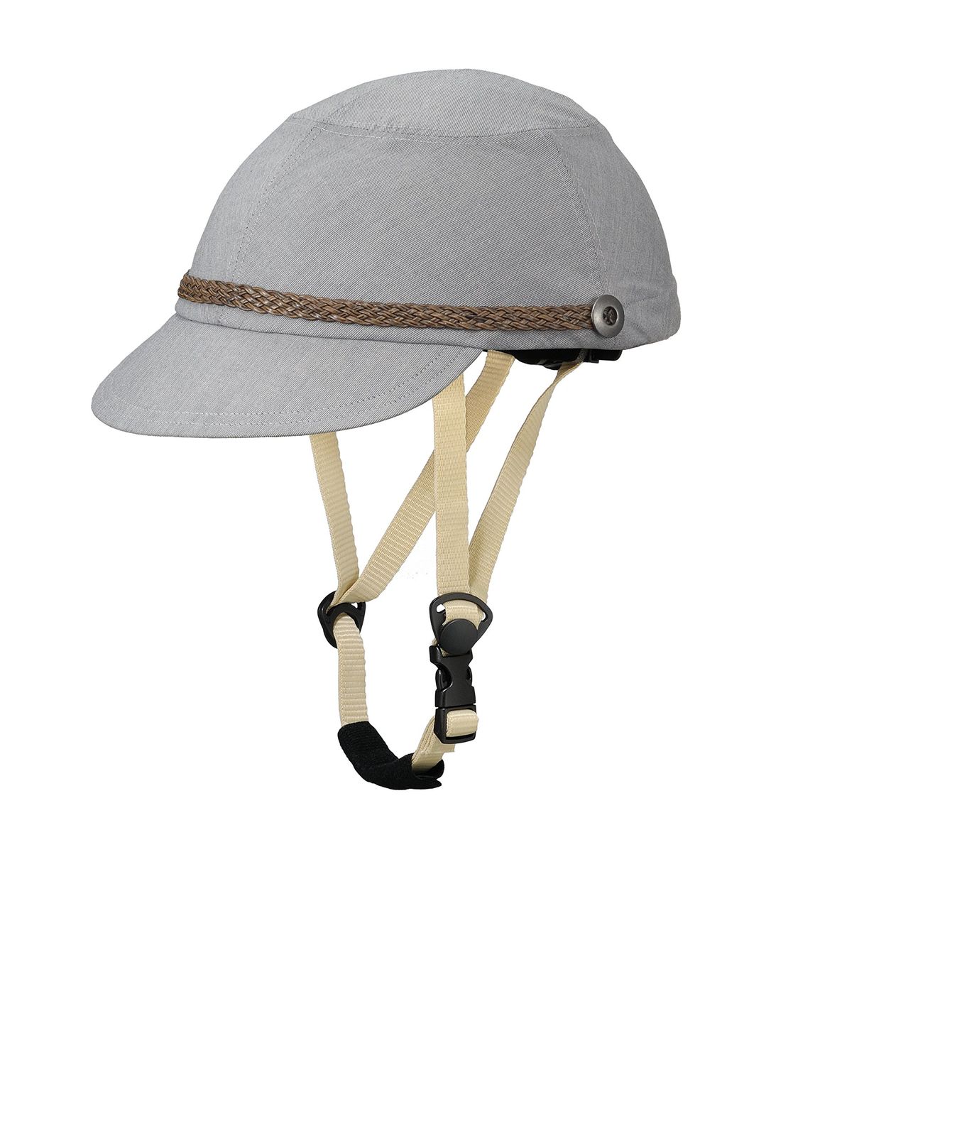 CAPOR カポル ポプラ着せ替え用帽子付き自転車ヘルメット C6314MDL グレー M 56 59cm