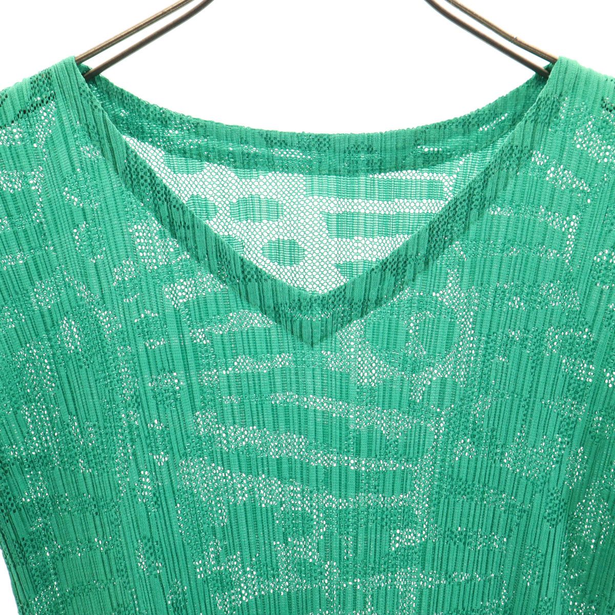 PLEATS PLEASE プリーツプリーズ 日本製 総柄 ノースリーブ プリーツ