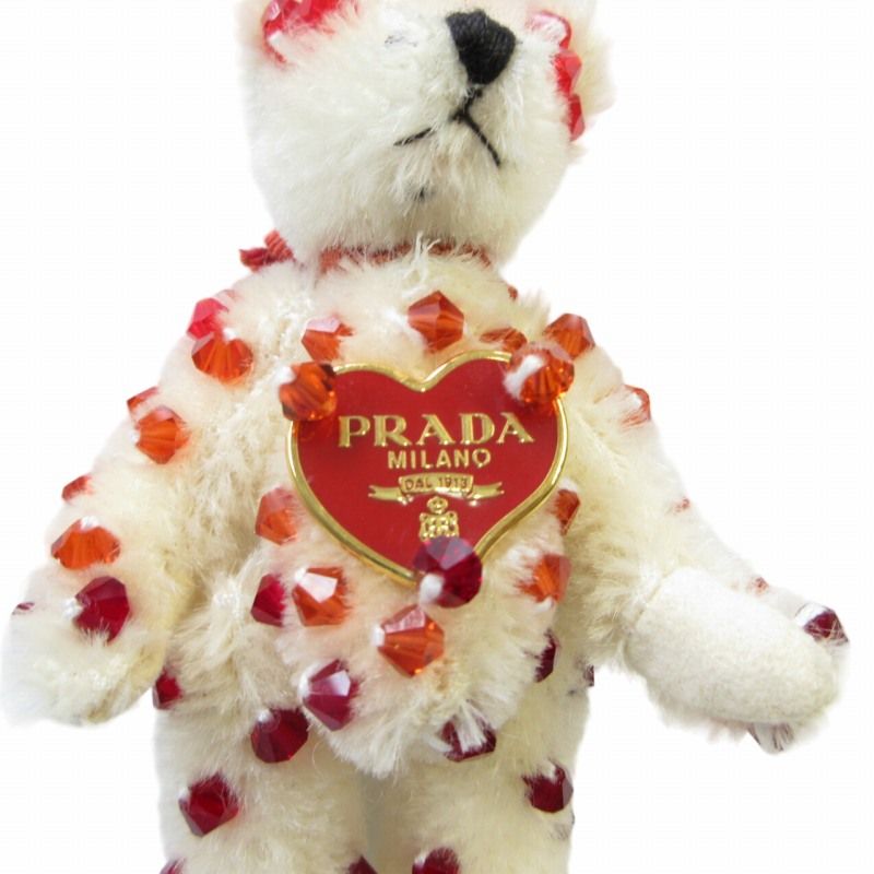 プラダ PRADA 希少 テディベア ベアトリック ロゴプレート クマ