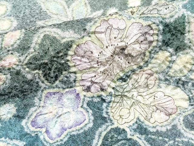 平和屋着物□極上 越後十日町の一流染匠 桐屋・翠山工房 訪問着 絞り  