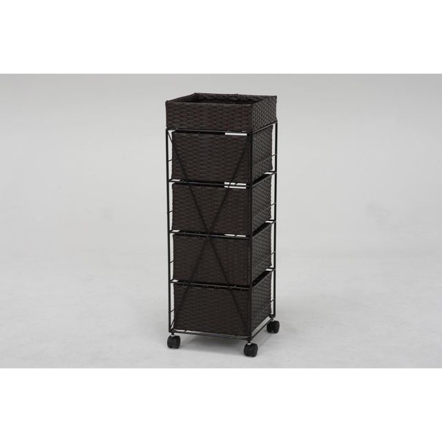 萩原 Hagihara RAN-2410DBR ランドリー 新生活 インテリア 家具おしゃれ NEXPOTALLINN_EU