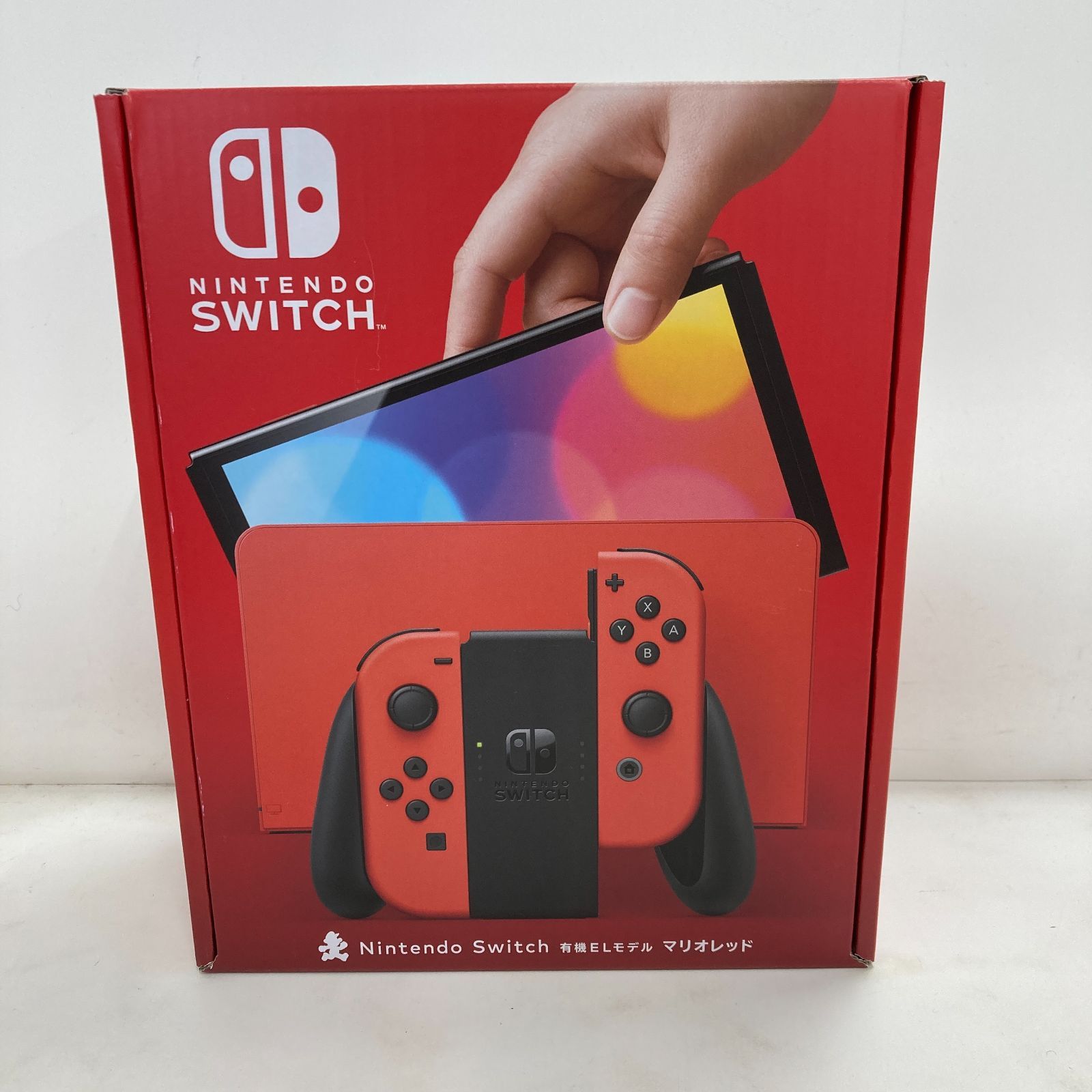 02m2211 Nintendo Switch 有機ELモデル　マリオレッド　未使用品