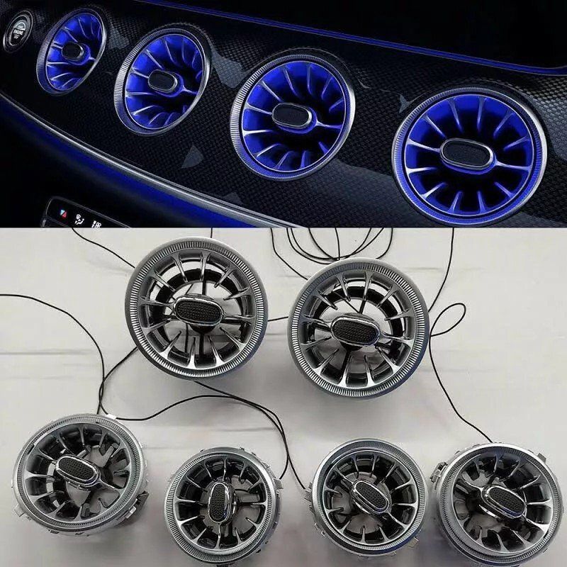 W213 Eクラス用ACベントLEDアンビエントライト8個セット