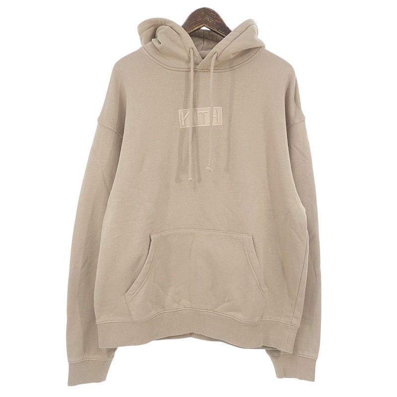 キス|KITH CYBER MONDAY HOODIE ボックスロゴ プルオーバーパーカー ブラウン サイズ メンズM
