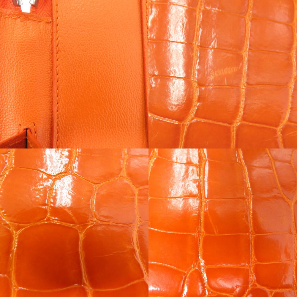 ルイ ヴィトン ラウンドファスナー トラベルケース オーダー ポーチ アリゲーター オレンジ LV 0994 LOUIS VUITTON DECORATOM_COM_BR