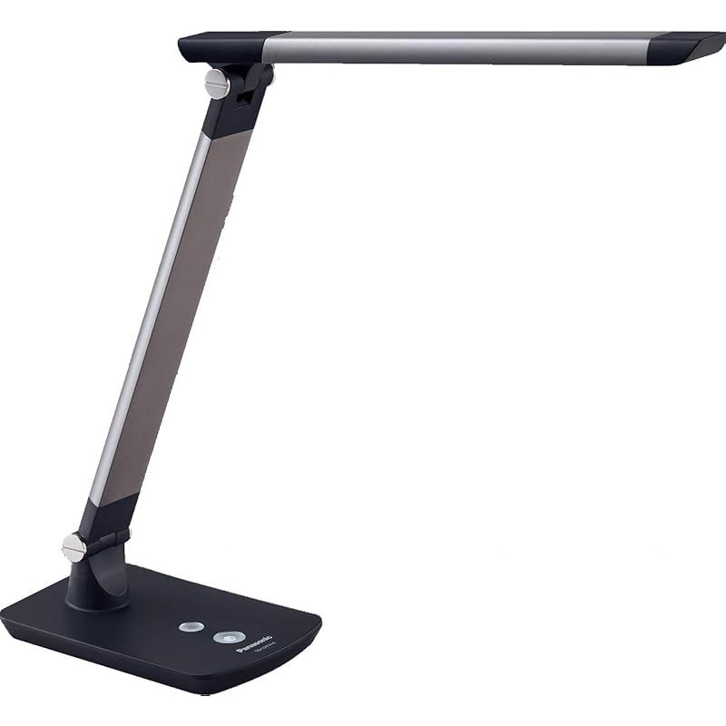 パナソニック LEDデスクライト 置き型 文字くっきり光 折り畳み可 昼光色 調光機能付 ダークグレー SQ-LD310-K 1