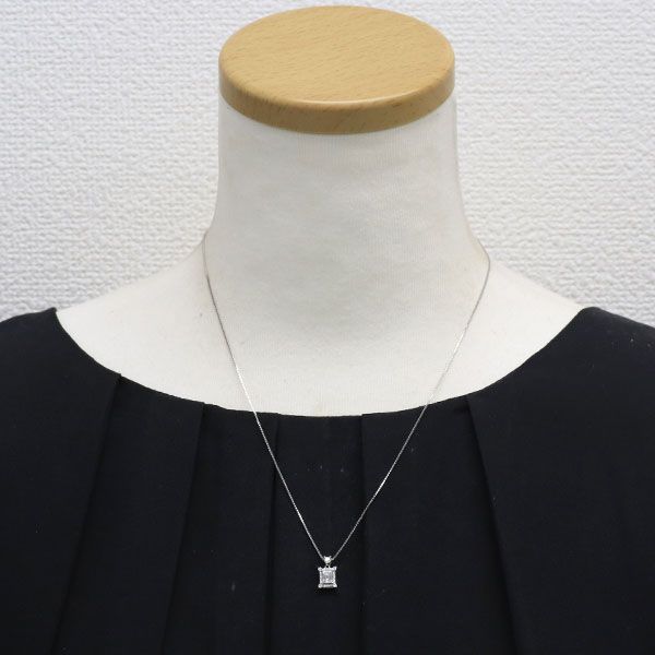 Pt900/ Pt850 レクタンギュラーステップカット ダイヤモンド